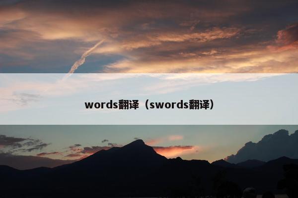 words翻译（swords翻译）