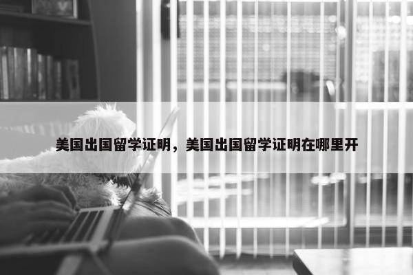 美国出国留学证明，美国出国留学证明在哪里开