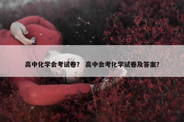 高中化学会考试卷？ 高中会考化学试卷及答案？