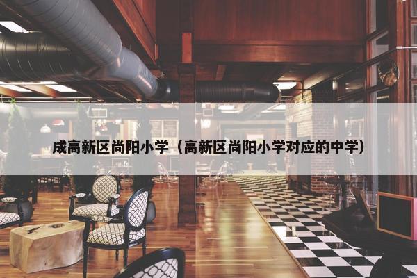 成高新区尚阳小学（高新区尚阳小学对应的中学）