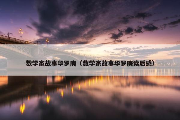 数学家故事华罗庚（数学家故事华罗庚读后感）