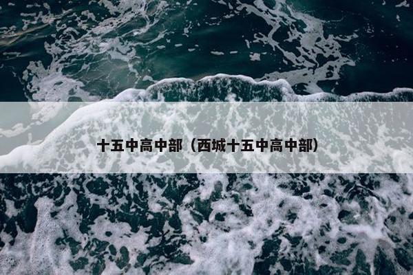 十五中高中部（西城十五中高中部）