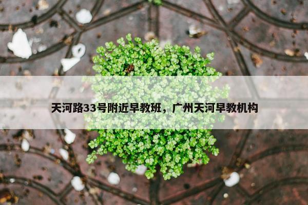 天河路33号附近早教班，广州天河早教机构