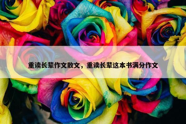 重读长辈作文散文，重读长辈这本书满分作文