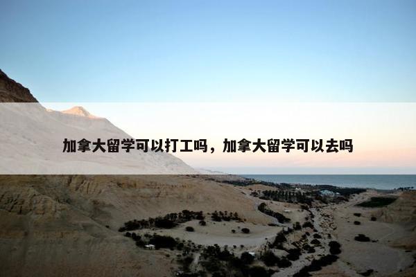 加拿大留学可以打工吗，加拿大留学可以去吗