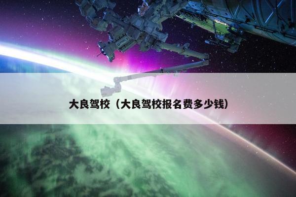 大良驾校（大良驾校报名费多少钱）