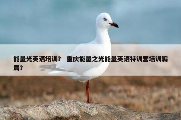 能量光英语培训？ 重庆能量之光能量英语特训营培训骗局？