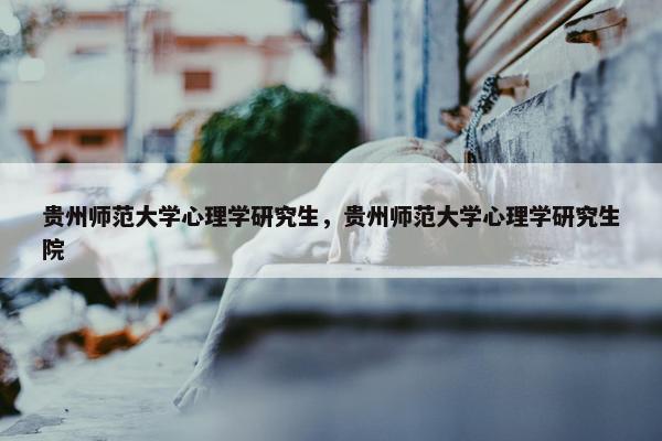 贵州师范大学心理学研究生，贵州师范大学心理学研究生院