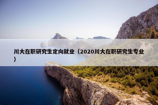 川大在职研究生定向就业（2020川大在职研究生专业）
