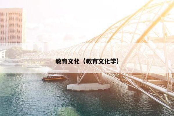 教育文化（教育文化学）
