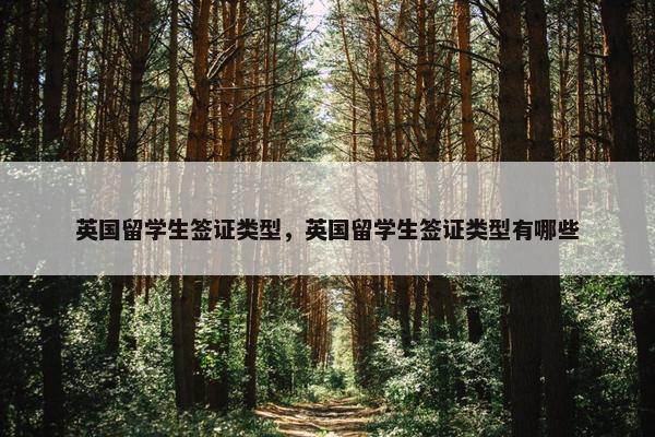 英国留学生签证类型，英国留学生签证类型有哪些