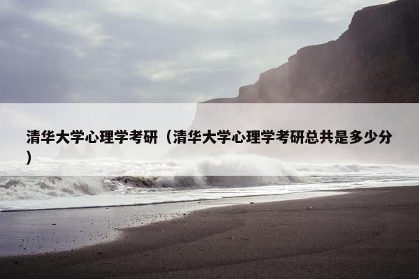 清华大学心理学考研（清华大学心理学考研总共是多少分）