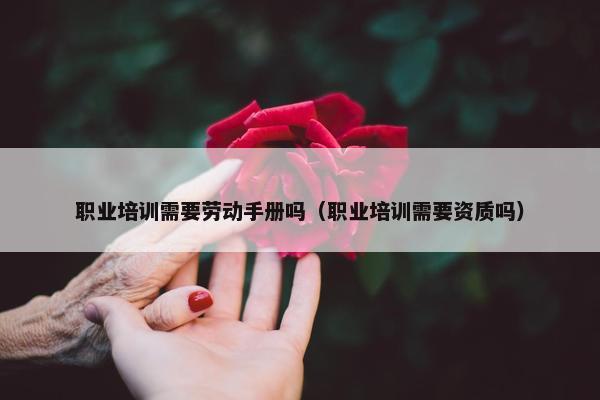 职业培训需要劳动手册吗（职业培训需要资质吗）