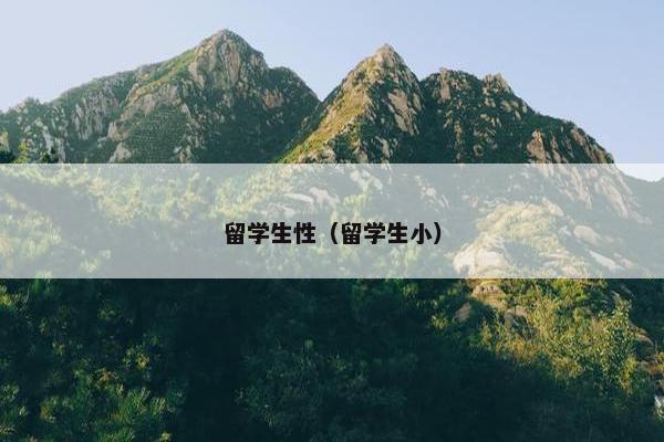 留学生性（留学生小）