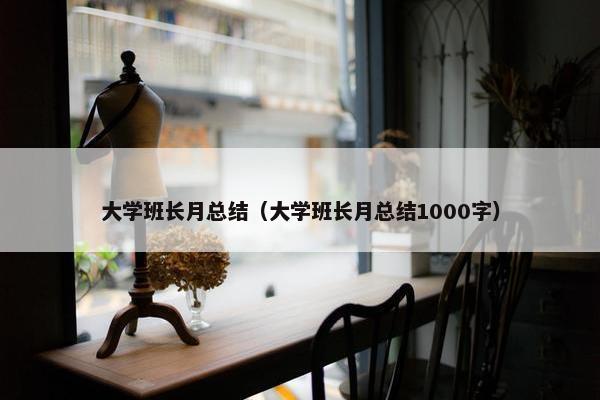 大学班长月总结（大学班长月总结1000字）