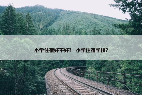 小学住宿好不好？ 小学住宿学校？