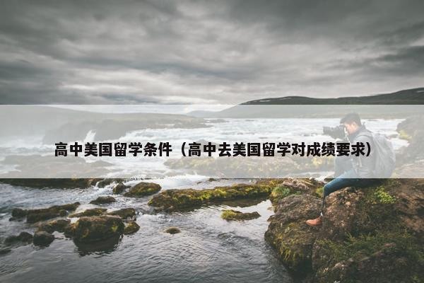 高中美国留学条件（高中去美国留学对成绩要求）