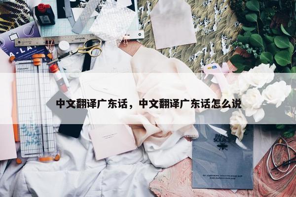 中文翻译广东话，中文翻译广东话怎么说