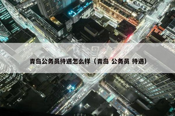 青岛公务员待遇怎么样（青岛 公务员 待遇）