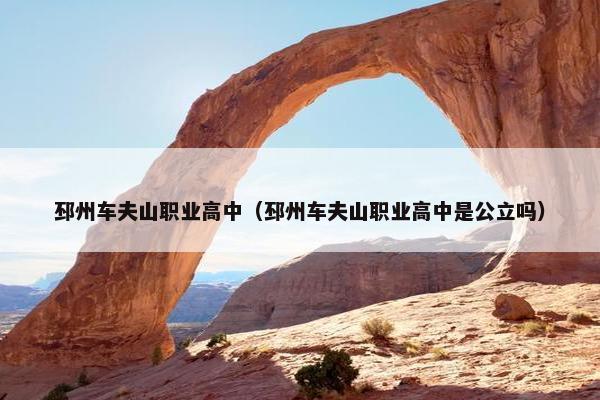 邳州车夫山职业高中（邳州车夫山职业高中是公立吗）