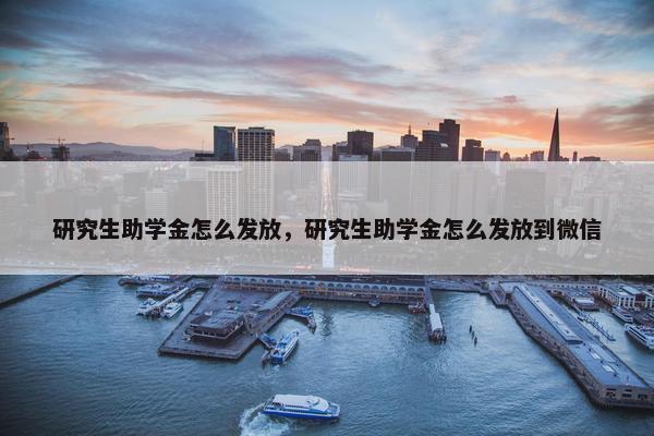 研究生助学金怎么发放，研究生助学金怎么发放到微信