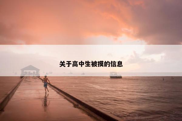 关于高中生被摸的信息