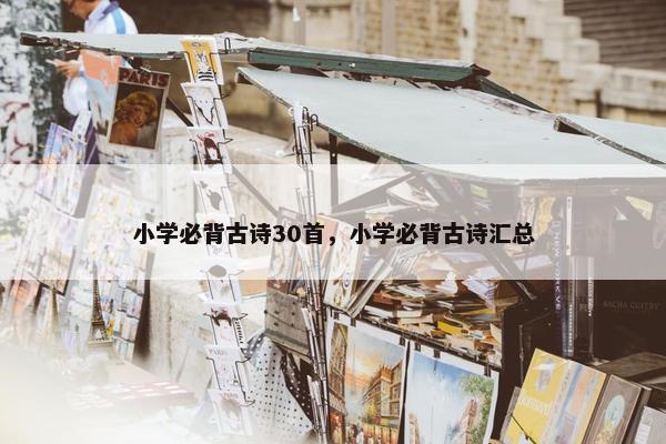 小学必背古诗30首，小学必背古诗汇总