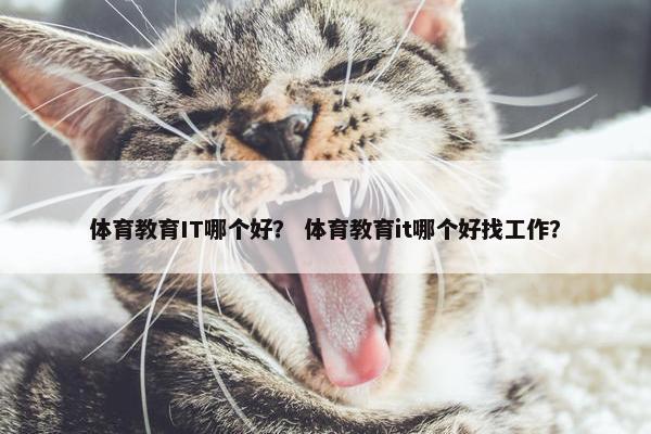 体育教育IT哪个好？ 体育教育it哪个好找工作？