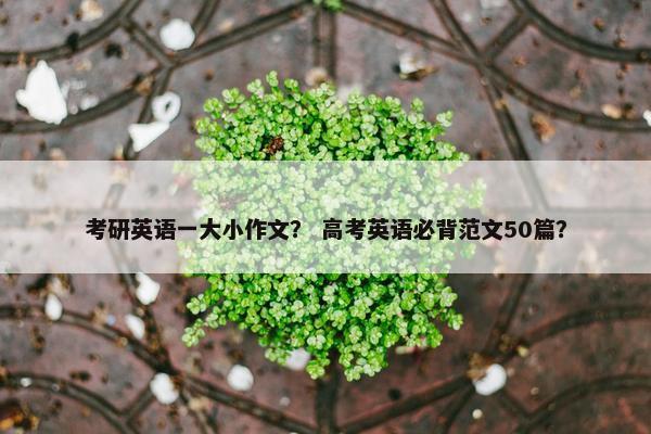 考研英语一大小作文？ 高考英语必背范文50篇？