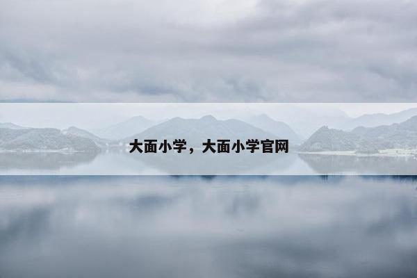 大面小学，大面小学官网
