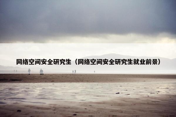 网络空间安全研究生（网络空间安全研究生就业前景）