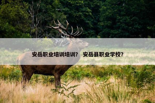 安岳职业培训培训？ 安岳县职业学校？