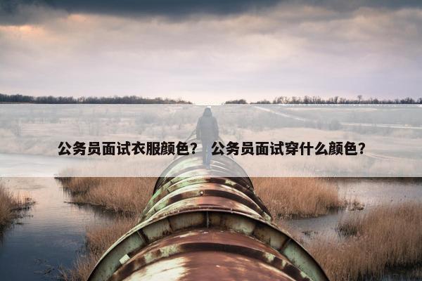 公务员面试衣服颜色？ 公务员面试穿什么颜色？