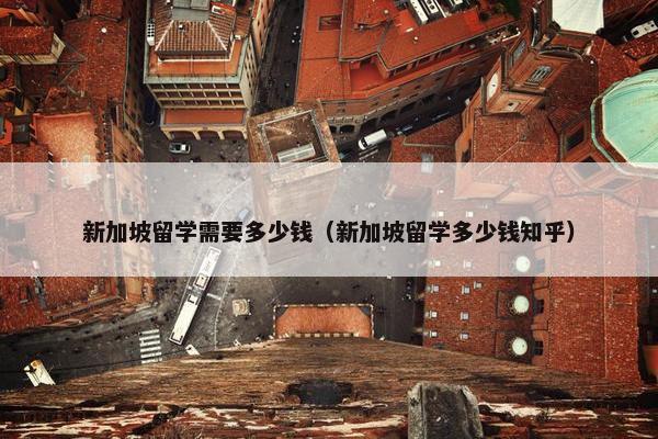 新加坡留学需要多少钱（新加坡留学多少钱知乎）