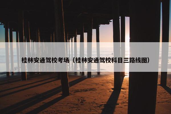 桂林安通驾校考场（桂林安通驾校科目三路线图）