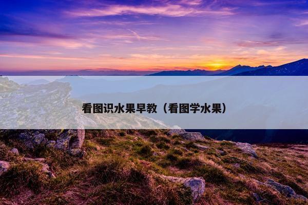 看图识水果早教（看图学水果）