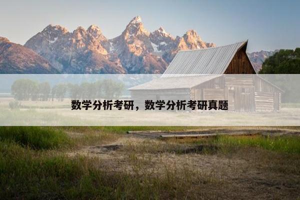 数学分析考研，数学分析考研真题