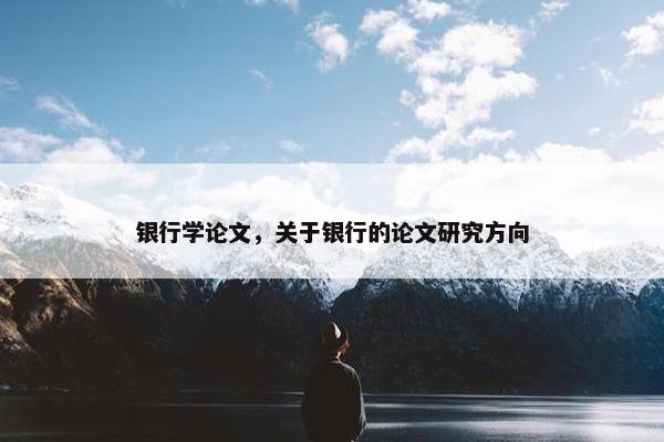 银行学论文，关于银行的论文研究方向