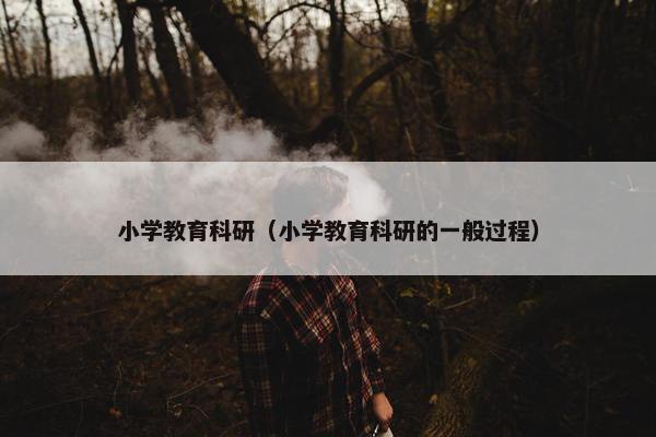 小学教育科研（小学教育科研的一般过程）