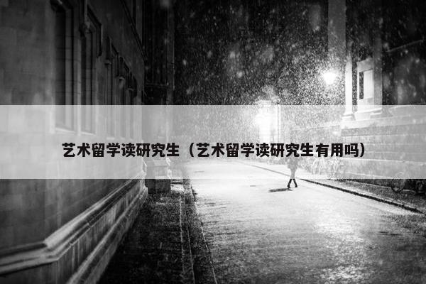 艺术留学读研究生（艺术留学读研究生有用吗）