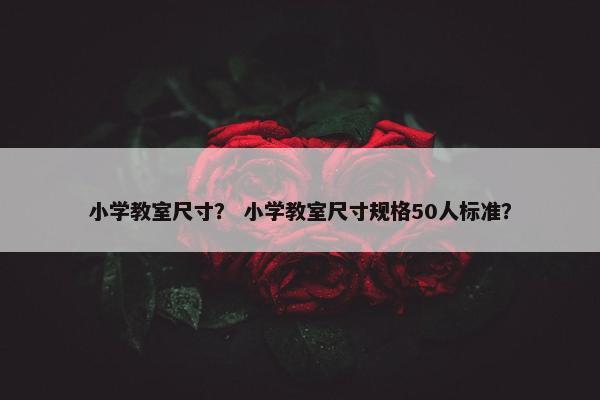 小学教室尺寸？ 小学教室尺寸规格50人标准？