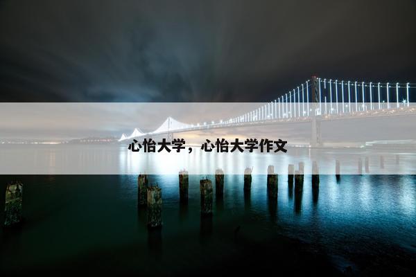 心怡大学，心怡大学作文