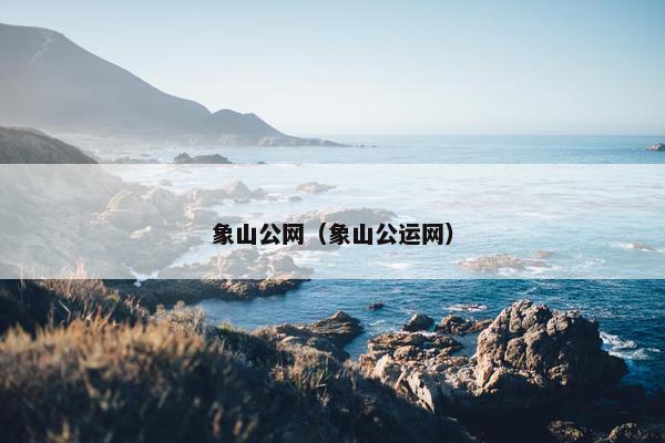 象山公网（象山公运网）