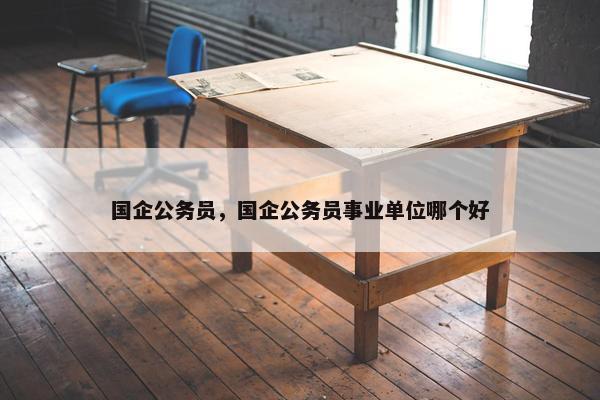 国企公务员，国企公务员事业单位哪个好