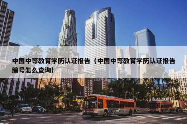中国中等教育学历认证报告（中国中等教育学历认证报告编号怎么查询）
