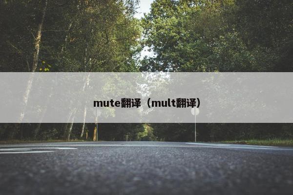 mute翻译（mult翻译）