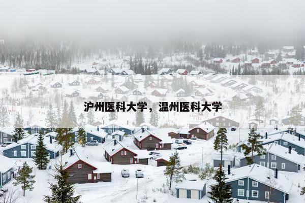 沪州医科大学，温州医科大学