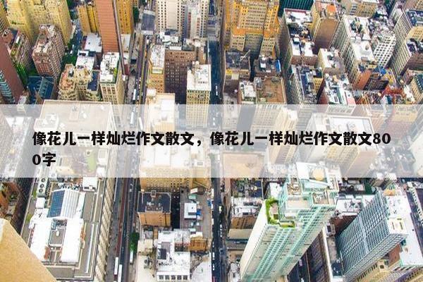 像花儿一样灿烂作文散文，像花儿一样灿烂作文散文800字
