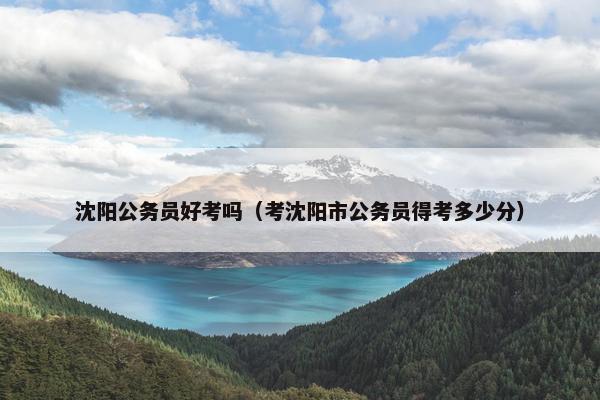 沈阳公务员好考吗（考沈阳市公务员得考多少分）