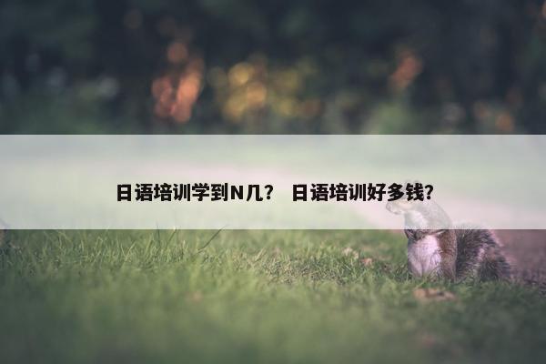 日语培训学到N几？ 日语培训好多钱？